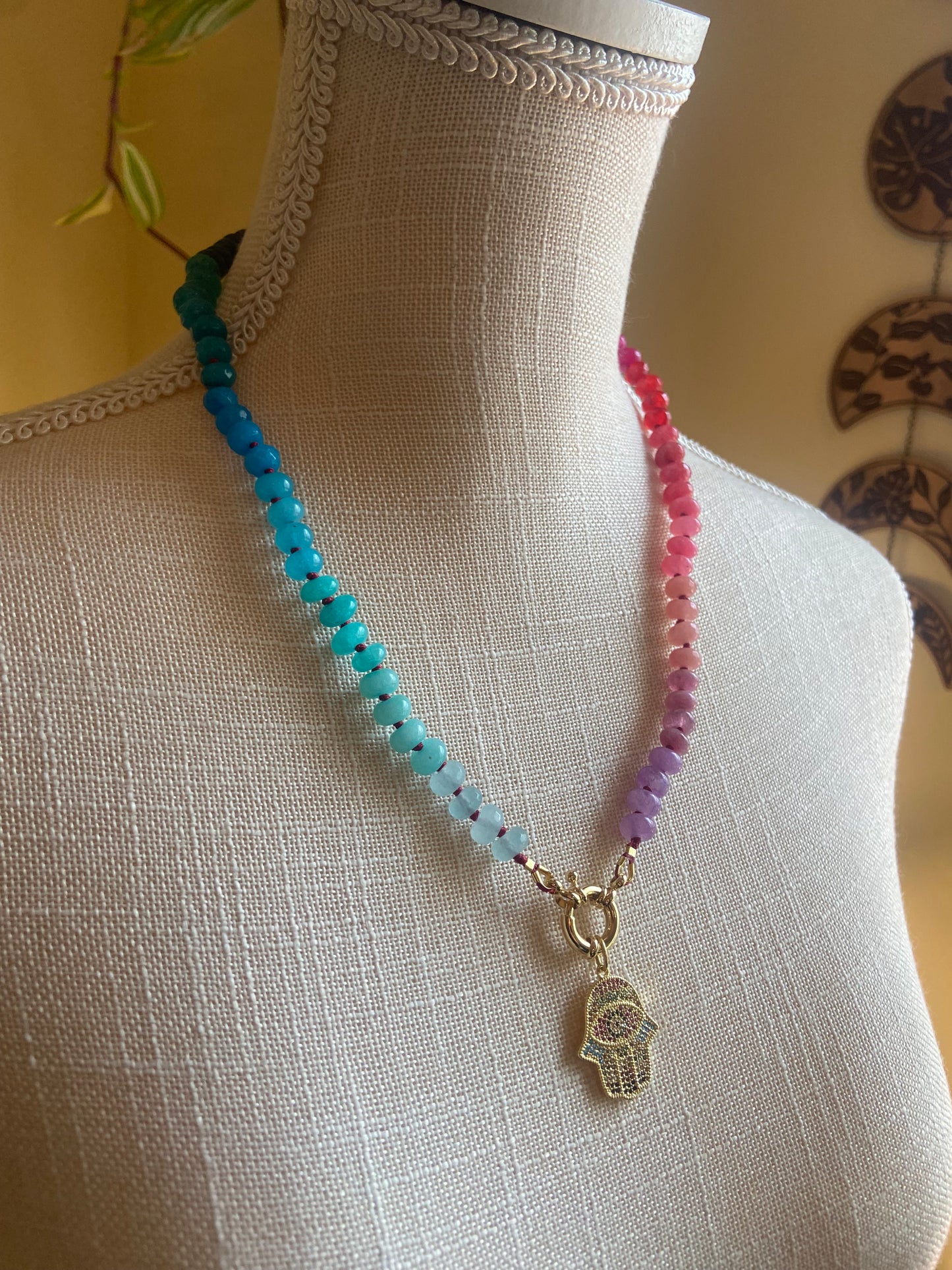 Sunrise Magic Gem Candy necklace