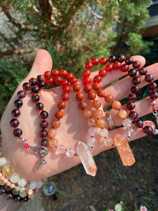 Fire Quartz choker necklace