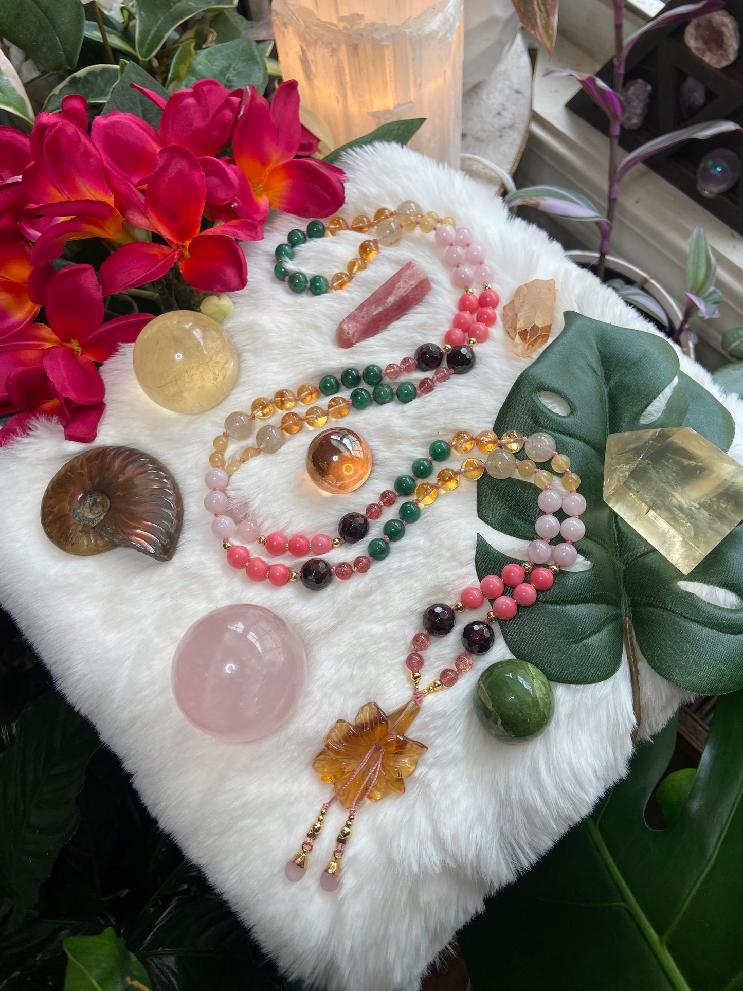 Hibiscus Flower Mala