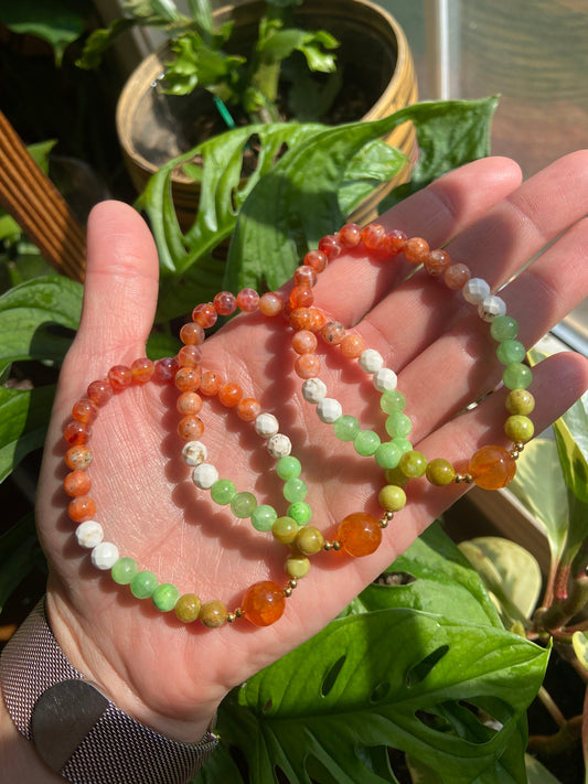 Tree Frog mala bracelet