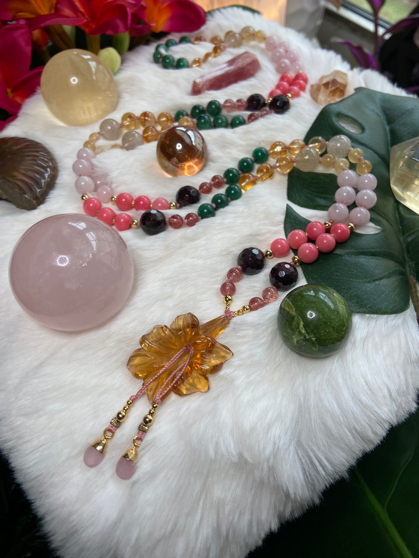 Hibiscus Flower Mala