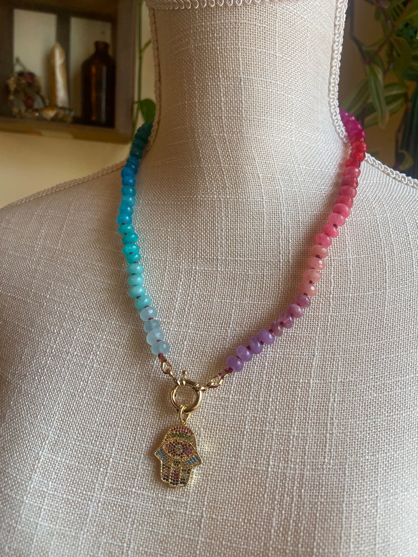 Sunrise Magic Gem Candy necklace