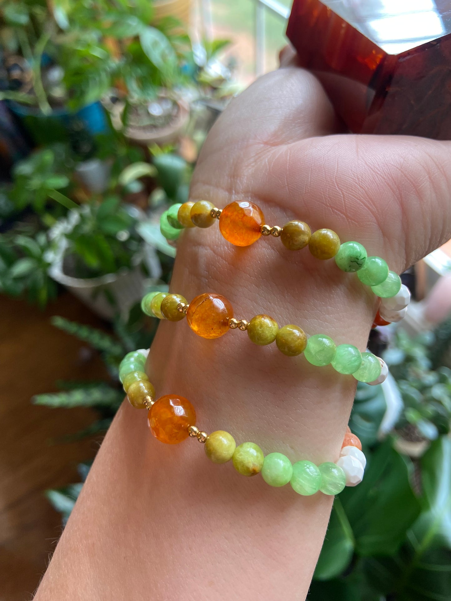 Tree Frog mala bracelet