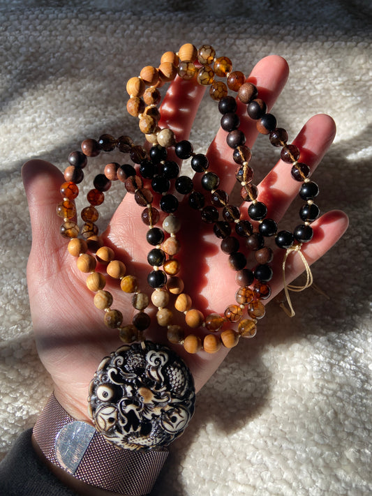 Wood Dragon Mala